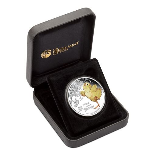 2017 1/2oz Silver Proof Coin - Lunar BABY ROOSTER